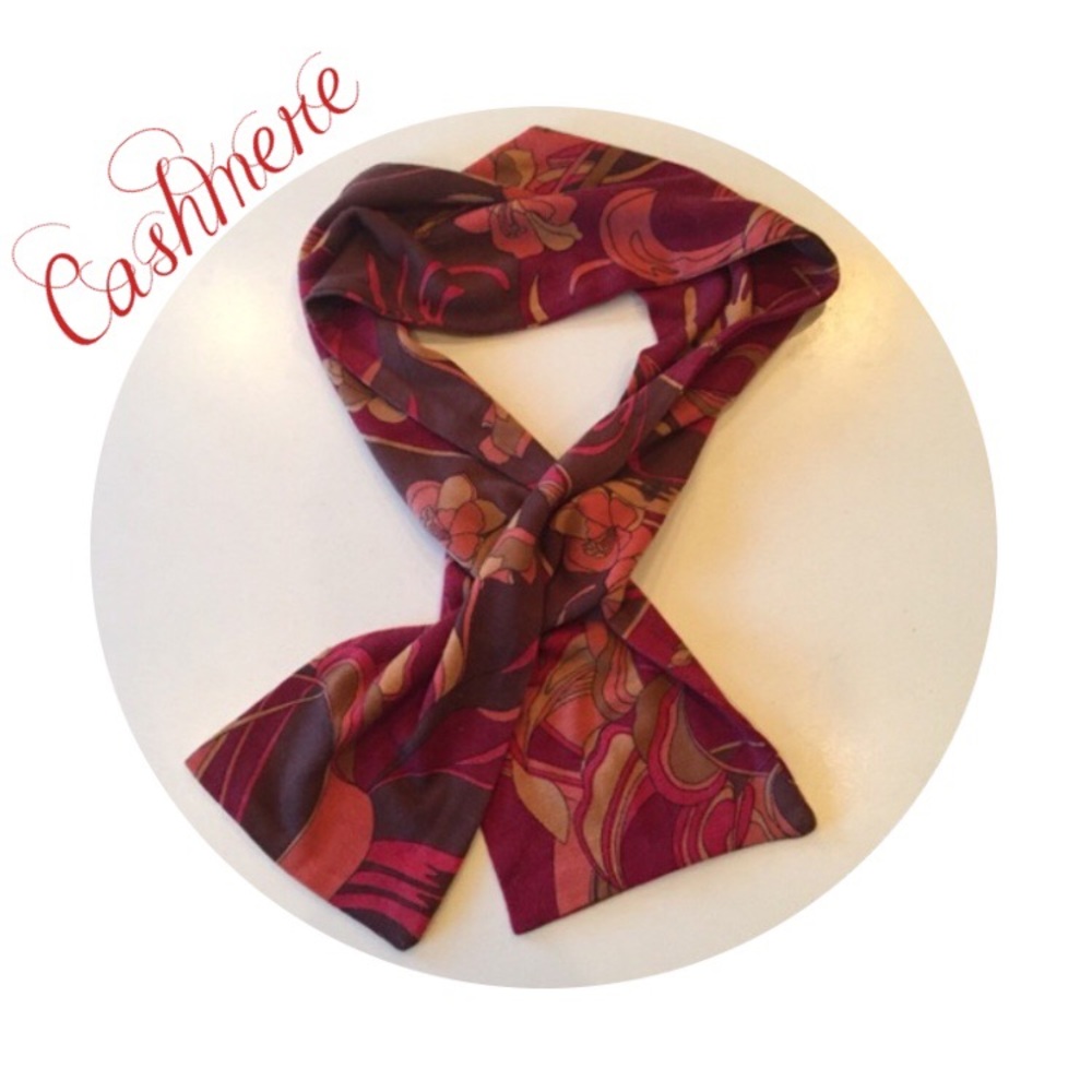 Cashmere Scarf Oranges & Reds